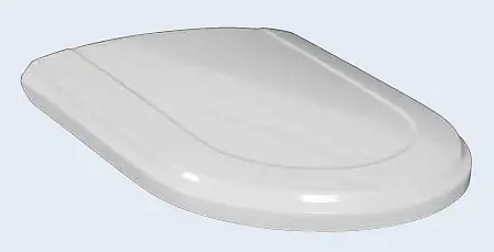 Villeroy & Boch Hommage - WC sēdeklis ar vāku, ar CeramicPlus, balts - sēdeklis, misiņa eņģes 8809S6R1