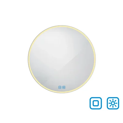 Nimco - spogulis ar LED apgaismojumu, diametrs 70 cm, divi skārienjutīgi sensori ZP 26001RVX