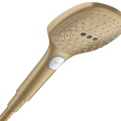 Hansgrohe Raindance Select E - rokas duša, 3 strūklu veidi, EcoSmart, birstēta bronza 28728140