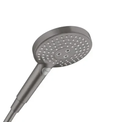Hansgrohe Raindance Select S - dušas galva 120, 3 strūklas, melni hromēta matēta 26530340