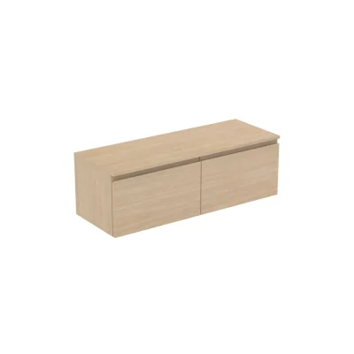 Ideal Standard Finesse - izlietnes skapītis, 120x44x39 cm, 2 atvilktnes, balts ozols E3425US