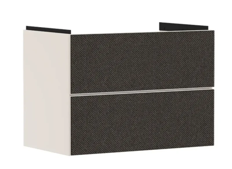 Hansgrohe Xevolos E - izlietnes skapītis, 78x58x48 cm, 2 atvilktnes, matēti bēšs/tekstils tumši pelēks 54179660