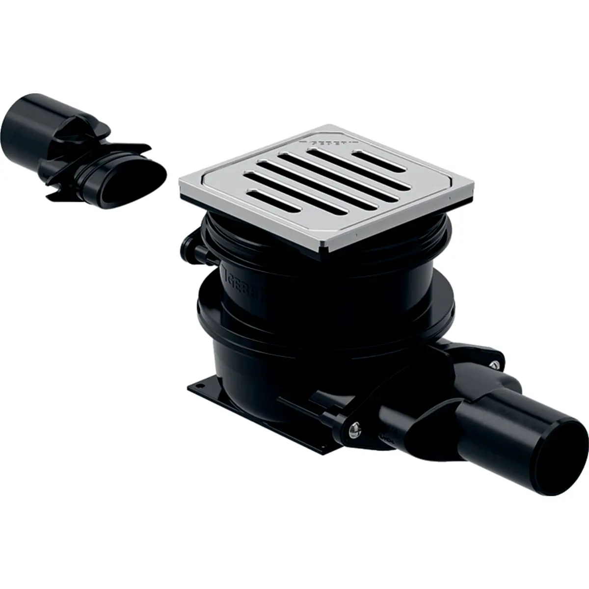 Geberit Varino - horizontāla grīdas notece, d 5 cm/d1 5 cm 388.023.00.1