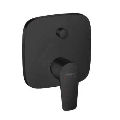 Hansgrohe Talis E - vannas maisītājs - zemapmetuma, ar integrētu drošības kombināciju, matēti melns 71474670