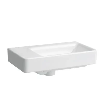 Laufen Pro S - roku mazgājamā izlietne, 48x28 cm, bez jaucējkrāna cauruma, ar LCC, balta H8159554001091