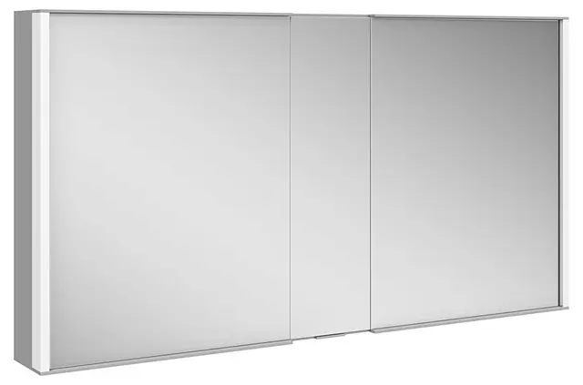 Keuco Royal Match - spoguļskapis ar LED apgaismojumu, 130x70x16 cm, sudraba beicēts anodēts 12805171301