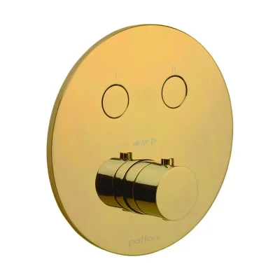 Paffoni Compact Box - zemapmetuma termostata maisītājs, 2 patērētājiem, zelts CPT018HG