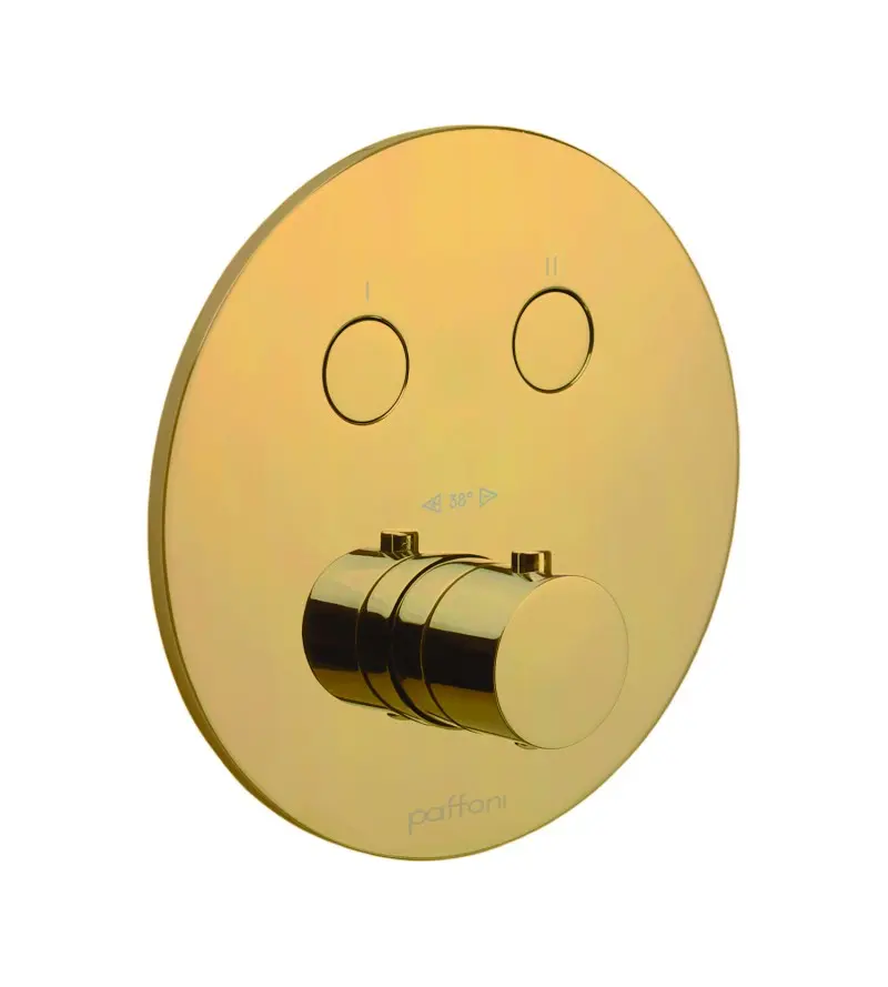 Paffoni Compact Box - zemapmetuma termostata maisītājs, 2 patērētājiem, zelts CPT018HG