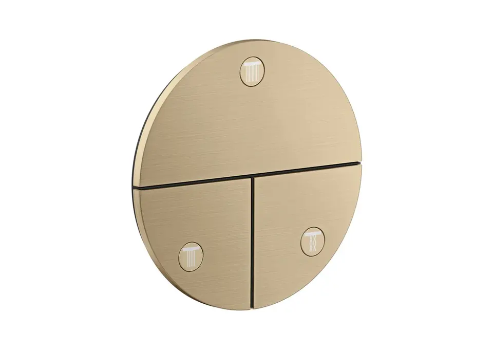 Axor ShowerSelect ID - zemapmetuma vārsts, 3 patērētājiem, birstēta bronza 36779140