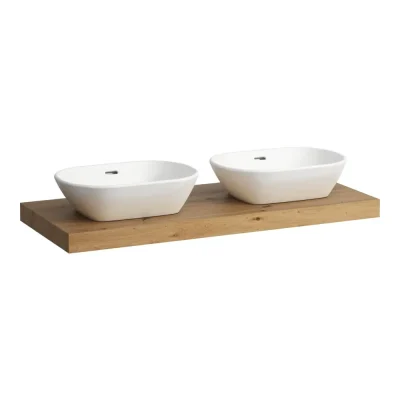 Laufen Lani - izlietnes virsma, 118 cm, izgriezums K/L, ozols H4046741122671