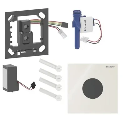 Geberit - Elektroniska pisuāra skalošanas vadība tips 40, tīkla barošana, Bluetooth, stikls/smilšu pelēks 116.024.JL.1