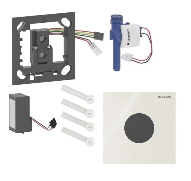 Geberit - Elektroniska pisuāra skalošanas vadība tips 40, tīkla barošana, Bluetooth, stikls/smilšu pelēks 116.024.JL.1