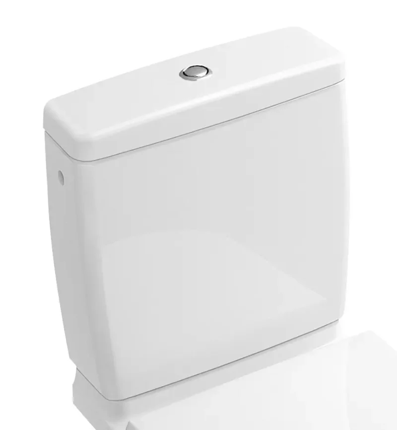 Villeroy & Boch O.novo - skalošanas kaste kombinētam WC, padeve no aizmugures/sāniem, Alpu balts 5788S101