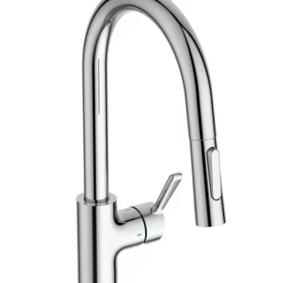 Ideal Standard Ceralife - virtuves izlietnes maisītājs ar izvelkamu dušu, hroms BE242AA