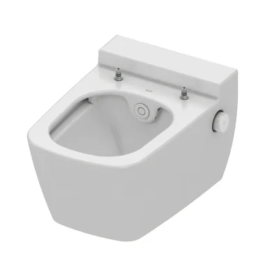 Tece TECEone - pie sienas stiprināms WC ar bidē dušu, Rimless, balts 9700200