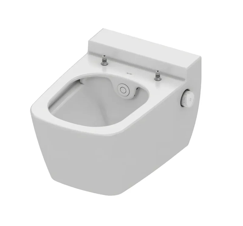 Tece TECEone - pie sienas stiprināms WC ar bidē dušu, Rimless, balts 9700200