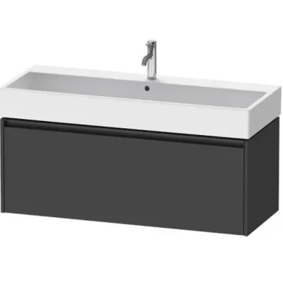 Duravit Ketho.2 - izlietnes skapītis, 44x118x46 cm, 1 atvilktne, grafīta matēts K25079049490000