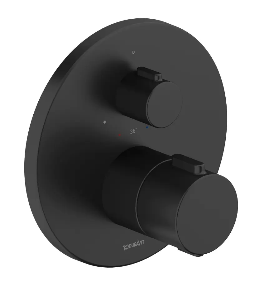 Duravit - zemapmetuma termostata maisītājs, matēti melns TH4200016046
