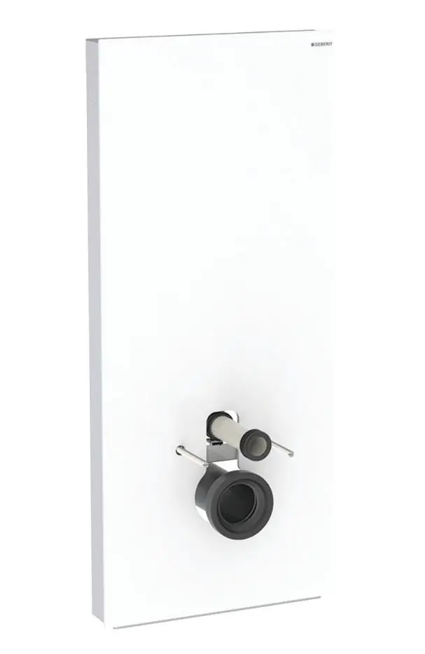 Geberit Monolith Plus - sanitārais modulis sienas WC, 114 cm, pieslēgums apakšā, stikls/white 131.231.SI.7