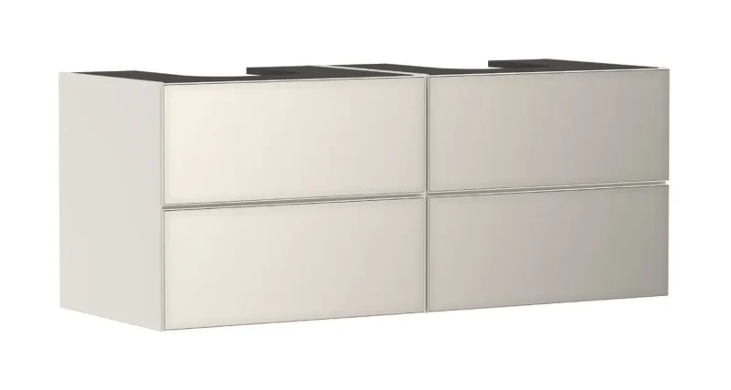 Hansgrohe Xevolos E - izlietnes apakšskapītis 137x56x55 cm, 4 atvilktnes, matēti bēšs/metāliskais bēšs 54197790