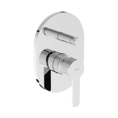 Jika Lyra Smart - zemapmetuma maisītājs 2 patērētājiem, ar montāžas kārbu, hroms H3211Z60040001