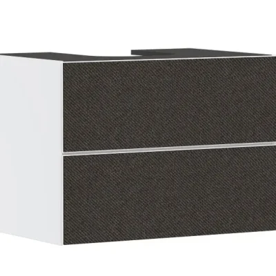 Hansgrohe Xevolos E - izlietnes skapītis, 78x56x55 cm, 2 atvilktnes, matēti balts/tekstila tumši pelēks 54187660