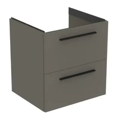 Ideal Standard i.Life B - izlietnes apakšskapis 60x63x51 cm, 2 izvelkamās atvilktnes, kvarca pelēks matēts T5270NG