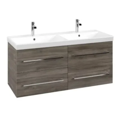 Villeroy & Boch Avento - izlietnes skapītis, 118x51x45 cm, 4 atvilktnes, Stone Oak A89300RK