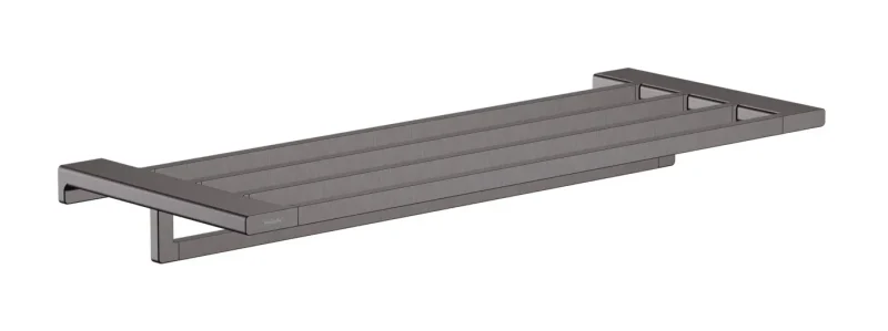 Hansgrohe AddStoris - plaukts ar dvieļu turētāju, garums 65 cm, hroms melns birstēts 41751340