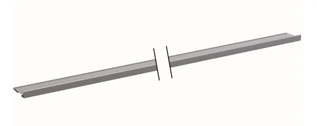 Geberit piederumi - kolektora profils, sienas noteka, duša, 1150 mm, birstēts nerūsējošais tērauds 154.340.FW.1
