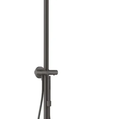 Axor Starck - dušas komplekts ar termostatu, diametrs 24 cm, melns hroms birstēts 12672340