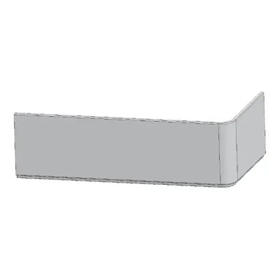 Ravak 10° - priekšējais panelis 170, kreisais, balts CZ81100A00