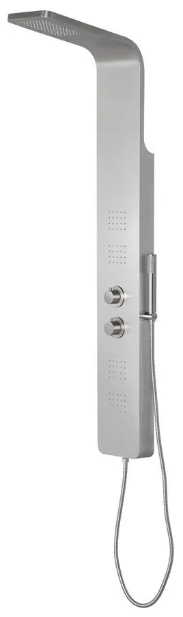 Sapho Prestige - dušas panelis ar termostatu, 200x1405 mm, nerūsējošais tērauds WN337
