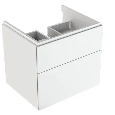 Geberit Xeno 2 - izlietnes apakšskapis 60 cm, izvelkama atvilktne ar LED apgaismojumu, balts spīdīgs 500.506.01.1