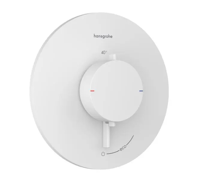 Hansgrohe Ecostat Comfort S - zemapmetuma dušas maisītājs, ar termostatu, matēti balts 33714700
