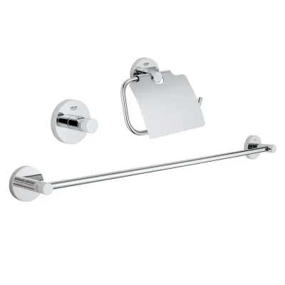 Grohe Essentials - vannas istabas piederumu komplekts 3 in 1, hromēts 40775001