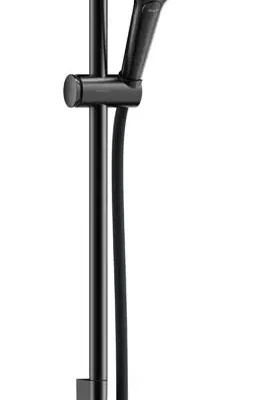 Hansgrohe Rainfinity - dušas komplekts: rokas duša, stienis un šļūtene, 3 strūklas veidi, hroms melns birstēts 28745340