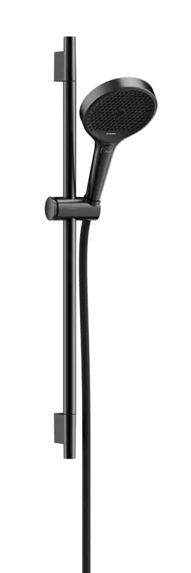 Hansgrohe Rainfinity - dušas komplekts: rokas duša, stienis un šļūtene, 3 strūklas veidi, hroms melns birstēts 28745340