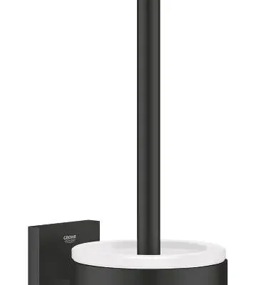 Grohe Start Cube - pie sienas montējama tualetes birste ar turētāju, stikls/matēti melns 409772430