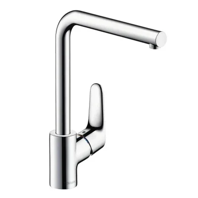 Hansgrohe Focus M41 - virtuves izlietnes vienas sviras maisītājs ar grozāmu izteku, hromēts 31817000