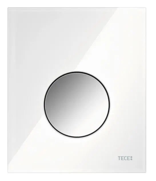 Tece TECEloop - pisuāra vadības plate, stikls balts/hroms spīdīgs 9242660