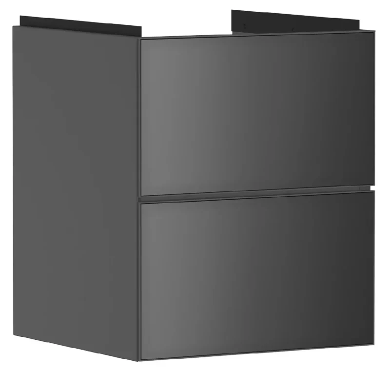 Hansgrohe Xevolos E - izlietnes apakšskapītis 58x48x48 cm, 2 atvilktnes, matēti pelēks/metāliskais pelēks 54174770