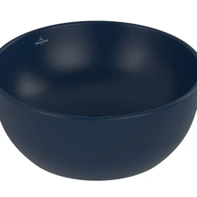 Villeroy & Boch Artis - izlietne uz virsmas uzstādīšanai, diametrs 33 cm, bez pārplūdes, bez jaucējkrāna atveres, CeramicPlus, Nightfall 438932R6