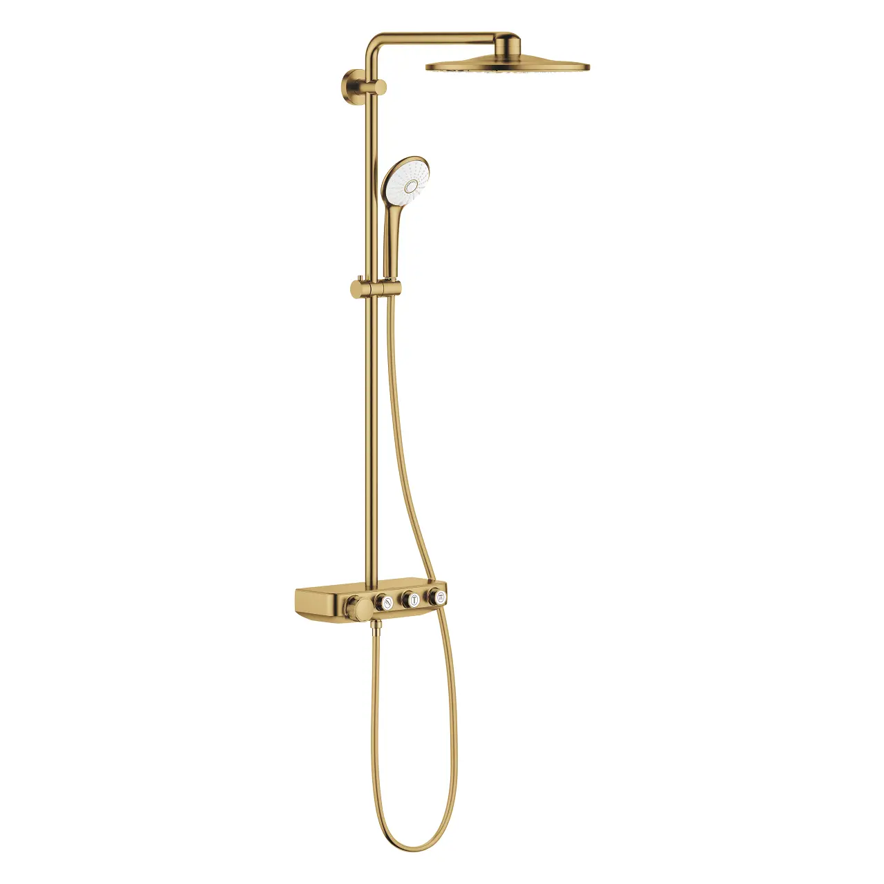 Grohe Euphoria SmartControl - dušas komplekts 310 Duo ar termostatu, 3 strūklas, Cool Sunrise birstēts 26507GN0