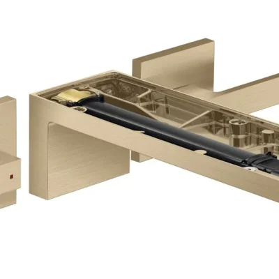 Axor MyEdition - zemapmetuma izlietnes maisītājs, ar noteces komplektu, EcoSmart, matēta bronza/bez plāksnes 47082140