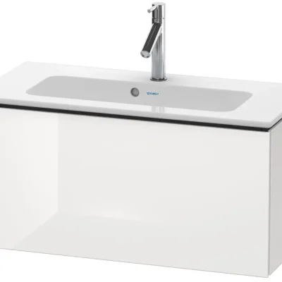 Duravit L-Cube - izlietnes skapītis Compact, 40x82x39 cm, 1 atvilktne, balts spīdīgs LC615702222