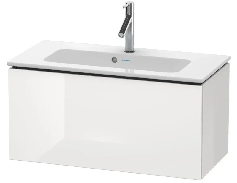 Duravit L-Cube - izlietnes skapītis Compact, 40x82x39 cm, 1 atvilktne, balts spīdīgs LC615702222