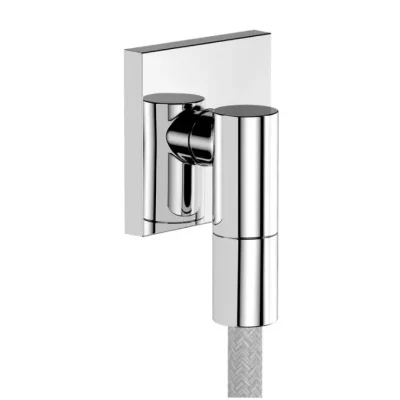Hansgrohe FixFit Fine E - sienas pieslēguma līkums, hroms 28883000