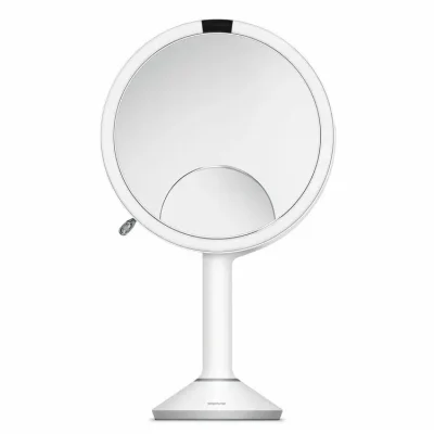 Simplehuman kosmētikas spogulis - grima spogulis ar LED apgaismojumu, balts ST3038