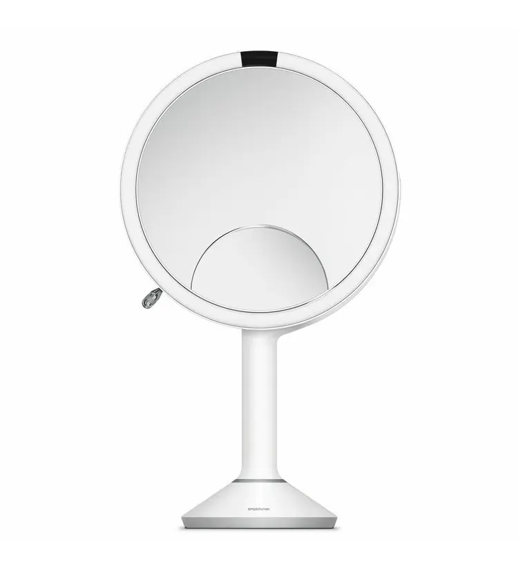 Simplehuman kosmētikas spogulis - grima spogulis ar LED apgaismojumu, balts ST3038